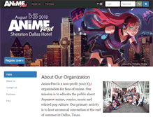 Tablet Screenshot of animefest.org